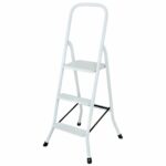 Escalera Metálica Paraboni, Acero Carbono, 120Kg - 3 Escalones