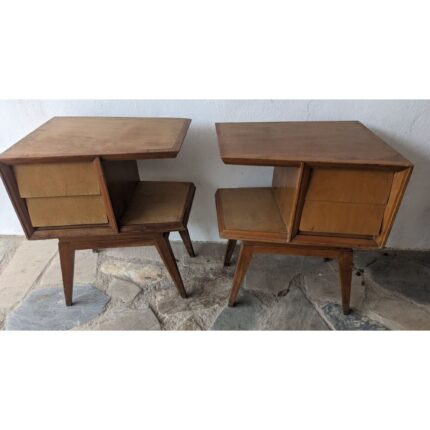 Mesa De Noche, Estilo Americana, 2 Cajones