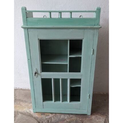 Mueble Rustico De Colgar, Repisa Estante, Con Puerta Y Llave