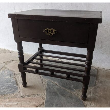 Mesa Auxiliar, Con Estante A Tablitas, 1 Cajón