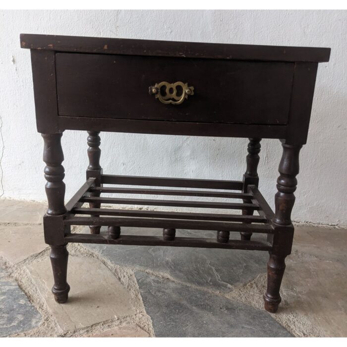 Mesa Auxiliar, Con Estante A Tablitas, 1 Cajón - Imagen 2