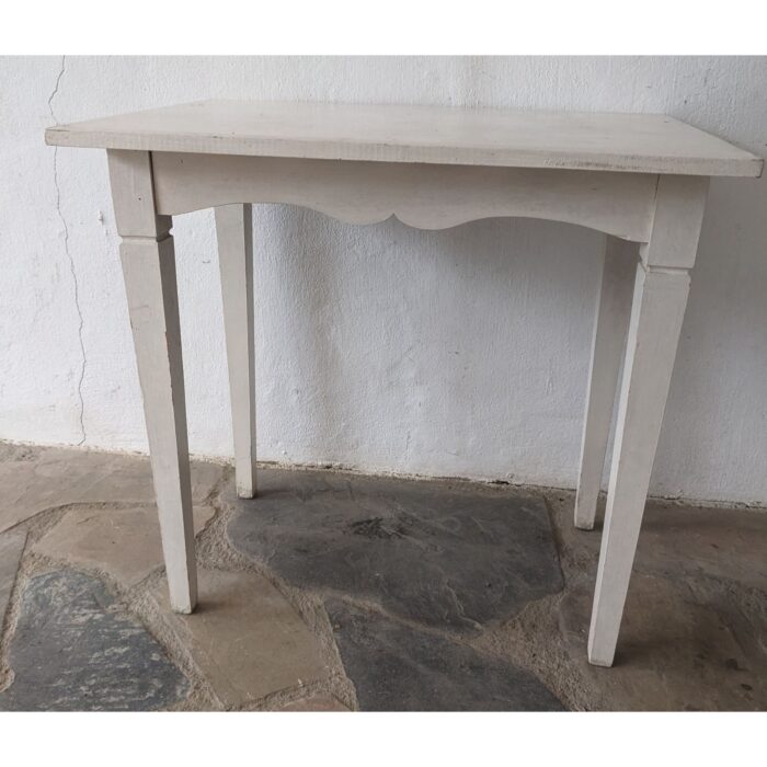 Mesa De Madera Rustica, Auxiliar, Patinada - Imagen 1