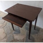 Mesa De Madera Rustica, Con Bandeja - Imagen 3