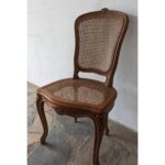 Silla Antigua, Estilo Francesa, Asiento Y Respaldo Esterillado