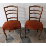 Silla Antigua, Estilo Francesa, Asiento Tapizado