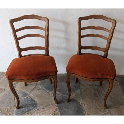 Silla Antigua, Estilo Francesa, Asiento Tapizado