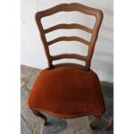 Silla Antigua, Estilo Francesa, Asiento Tapizado - Imagen 4