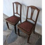 Silla Antigua De Estilo, Asiento Tapizado - Imagen 4