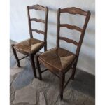 Silla Antigua, Estilo Francesa, Asiento De Cardo - Imagen 2