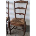 Silla Antigua, Estilo Francesa, Asiento De Cardo - Imagen 4