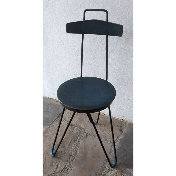 Silla Antigua, Hierro Y Madera - Imagen 1