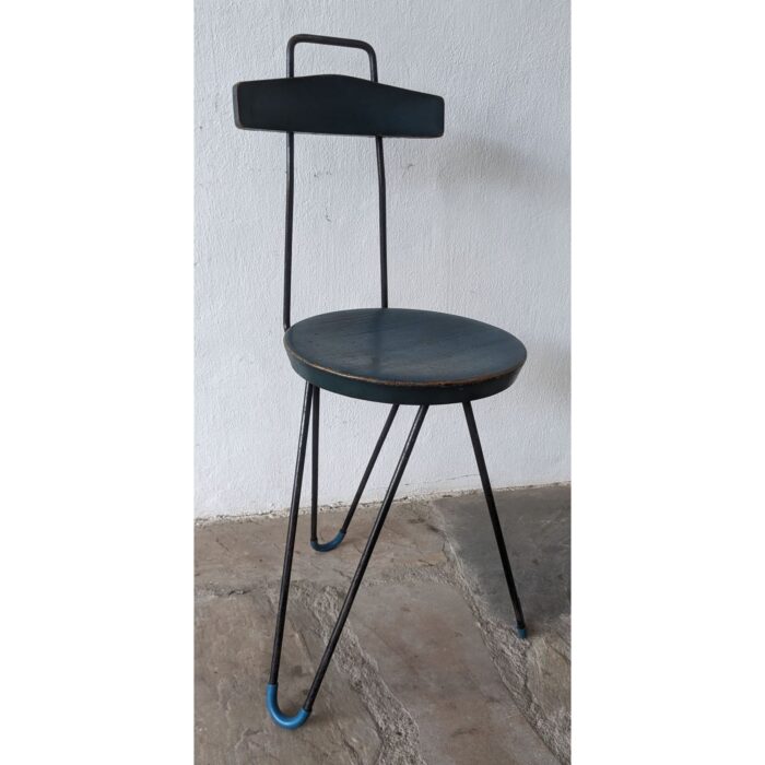 Silla Antigua, Hierro Y Madera - Imagen 2