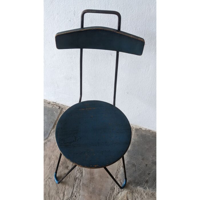 Silla Antigua, Hierro Y Madera - Imagen 3