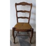 Silla Antigua, Estilo Francesa, Asiento De Cardo - Imagen 3