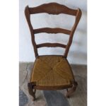 Silla Antigua, Estilo Francesa, Asiento De Cardo - Imagen 4