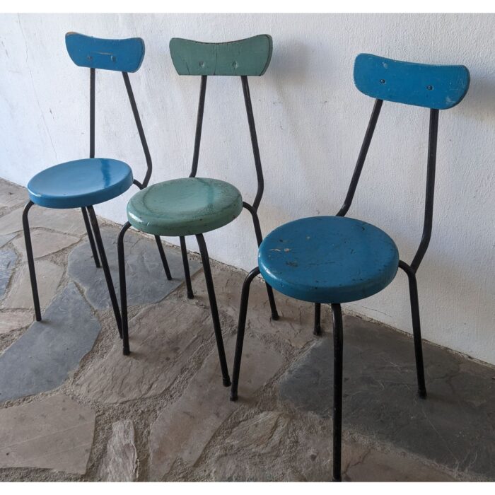 Silla Antigua, Hierro Y Madera - Imagen 2