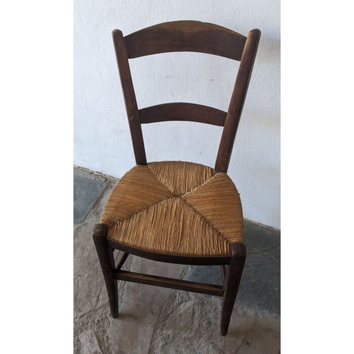 Silla Antigua, Asiento De Cardo - Imagen 4