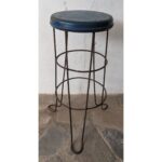 Taburete De Hierro, Asiento En Chapa - Imagen 2