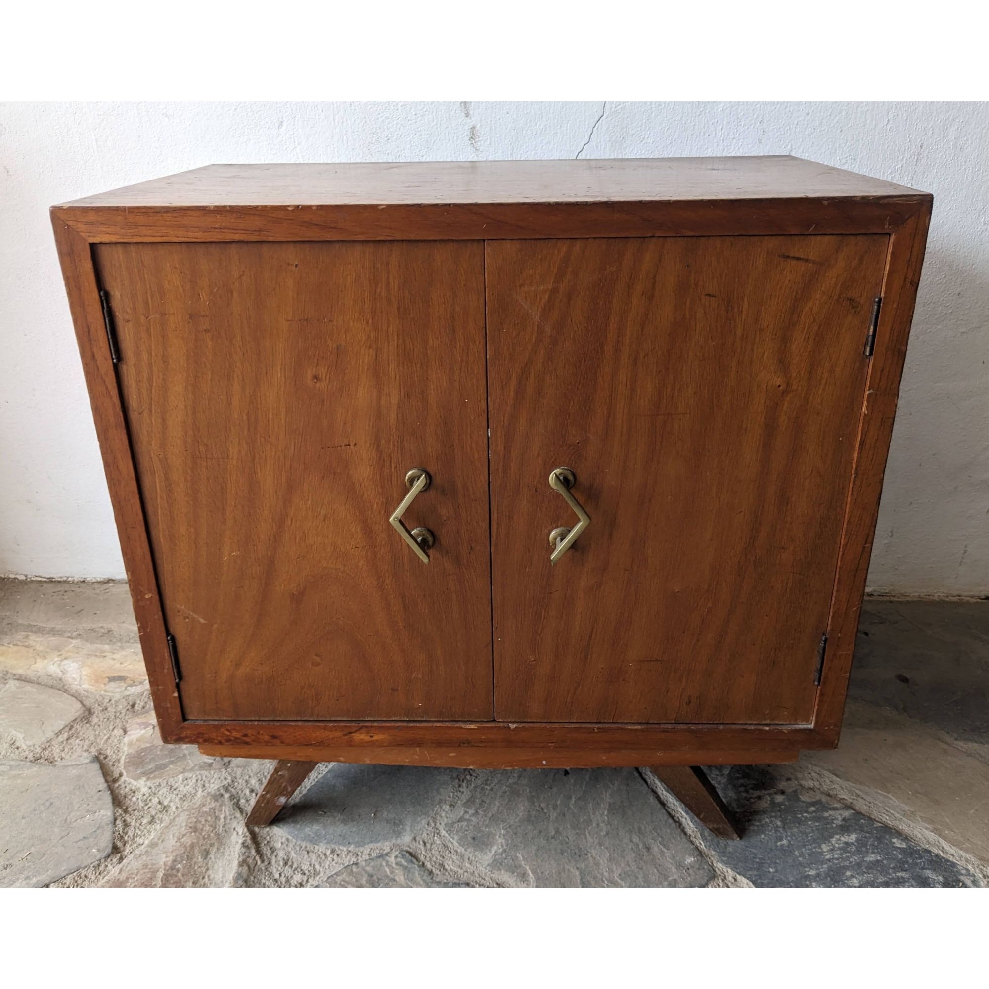 A1599_01 Mueble De Madera Antiguo, Estilo Americano, 2 Puertas - Imagen 1
