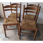 Silla De Madera, Asiento De Cardo