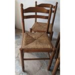 Silla De Madera, Asiento De Cardo - Imagen 4