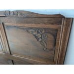 Respaldo De Cama Francesa, Antiguo, En Roble - Imagen 4