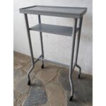 Mesa De Hierro Auxiliar, Tipo Industrial, Rodante