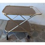 Mesa De Bar Antigua, Americana, Rodante, Plegable