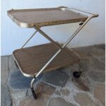 Mesa De Bar Antigua, Americana, Rodante, Plegable - Imagen 2