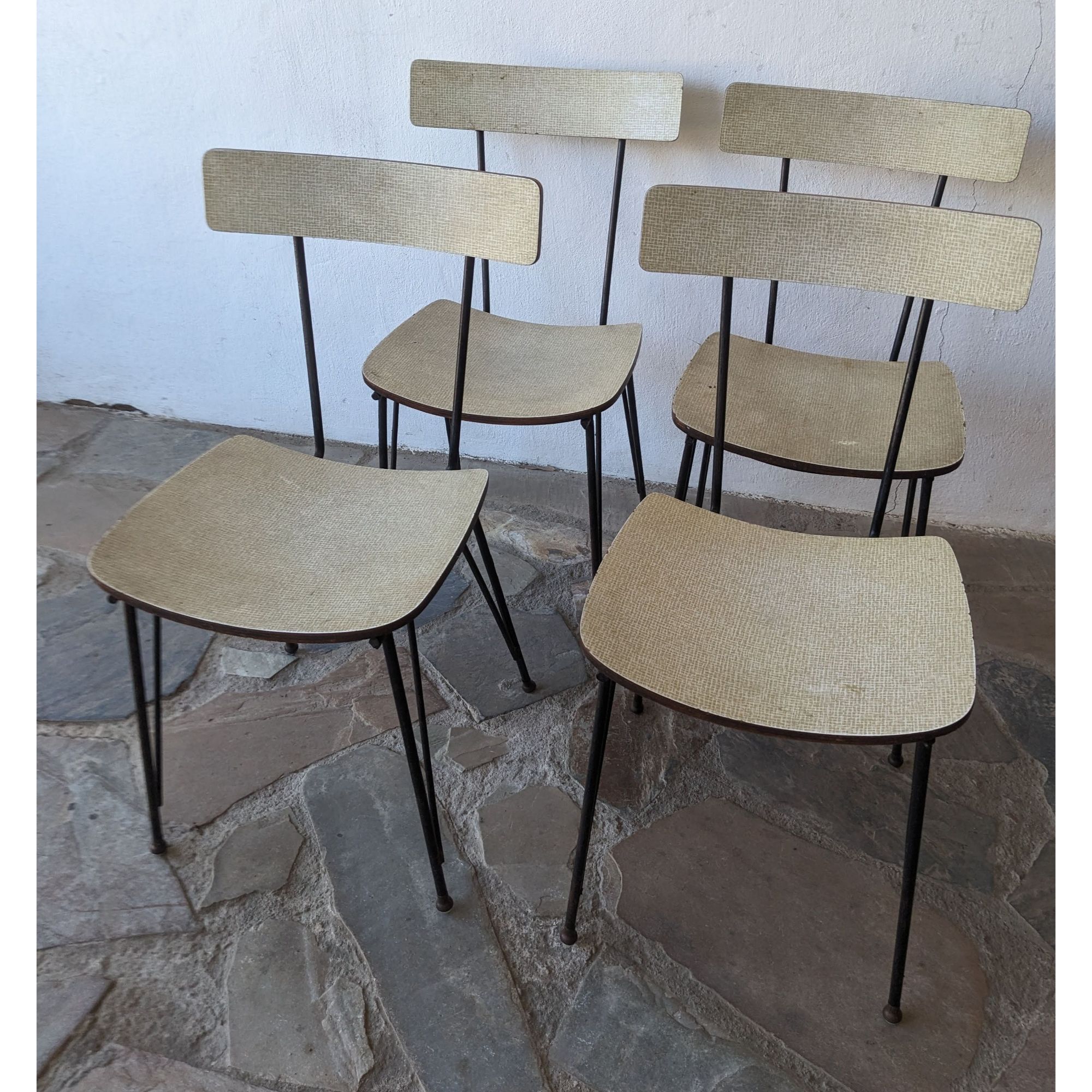 A1618_01 Silla Americana, Hierro Y Cármica - Imagen 1