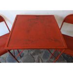 Juego Tipo Bar Antiguo, Hierro, 2 Sillas 1 Mesa - Imagen 4