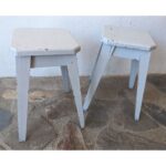 Taburete De Madera Bajo - Imagen 2