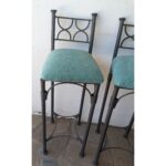 Banqueta Alta, Hierro, Asiento Tapizado - Imagen 4