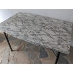 Mesa Tipo Americana, Hierro, Tapa De Cármica, 1 Cajón - Imagen 3