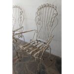 Sillón De Patio De Hierro Con Posabrazos - Silla De Jardín - Imagen 3