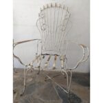 Sillón De Patio De Hierro Con Posabrazos - Silla De Jardín - Imagen 4