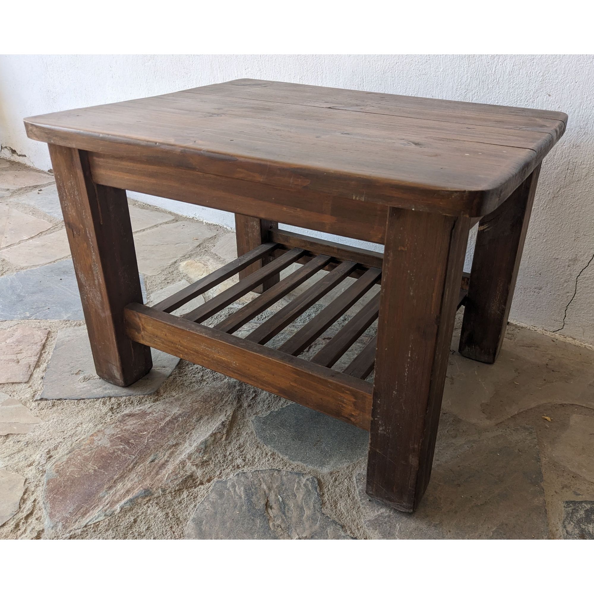 A1643_01 Mesa Auxiliar De Sala, Ratona, Con Estante - Imagen 1