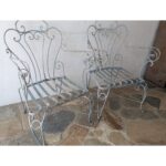 Sillón De Patio De Hierro Con Posabrazos - Silla De Jardín - Imagen 2
