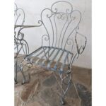 Sillón De Patio De Hierro Con Posabrazos - Silla De Jardín - Imagen 3