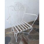 Sillón De Patio De Hierro Con Posabrazos - Silla De Jardín - Imagen 3