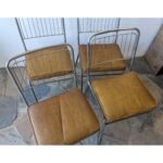 Silla Americana Niquelada, Asiento Tapizado - Imagen 4