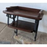 Estante Repisa De Colgar, 2 Niveles, Hierro Y Madera - Imagen 2