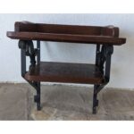 Estante Repisa De Colgar, 2 Niveles, Hierro Y Madera - Imagen 4