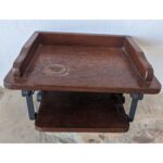 Estante Repisa De Colgar, 2 Niveles, Hierro Y Madera - Imagen 5