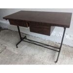Mesa Antigua, Tipo Escritorio, 2 Cajones, Tapa De Cármica - Imagen 2