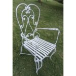 Sillón De Patio De Hierro Con Posabrazos - Silla De Jardín - Imagen 3