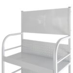 Exhibidor Comercial Metálico 5 Niveles, 60x30x170cm - Blanco - Imagen 3