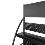 Exhibidor Comercial Metálico 4 Niveles, 70x45x170cm - Negro - Imagen 4