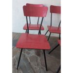 Silla De Hierro, Asiento Y Respaldo En Cármica - Imagen 3