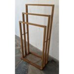 Perchero De Pie De Madera, Triple